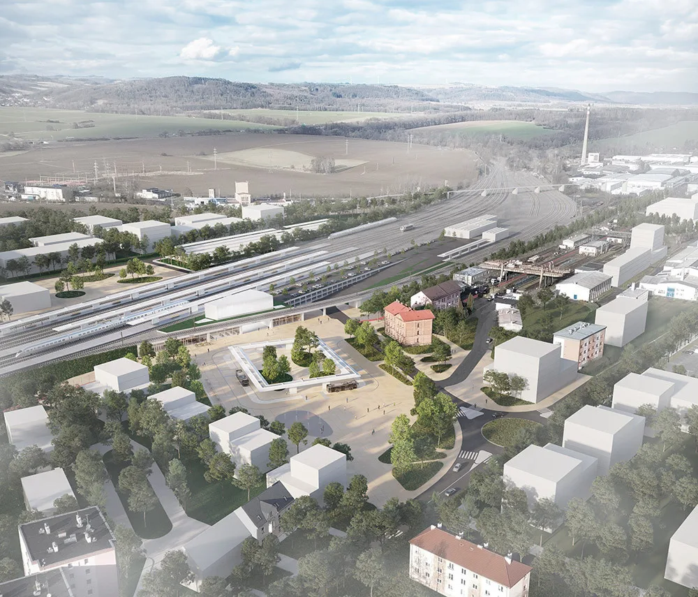 4 - Vizualizace nového nádraží v Hranicích