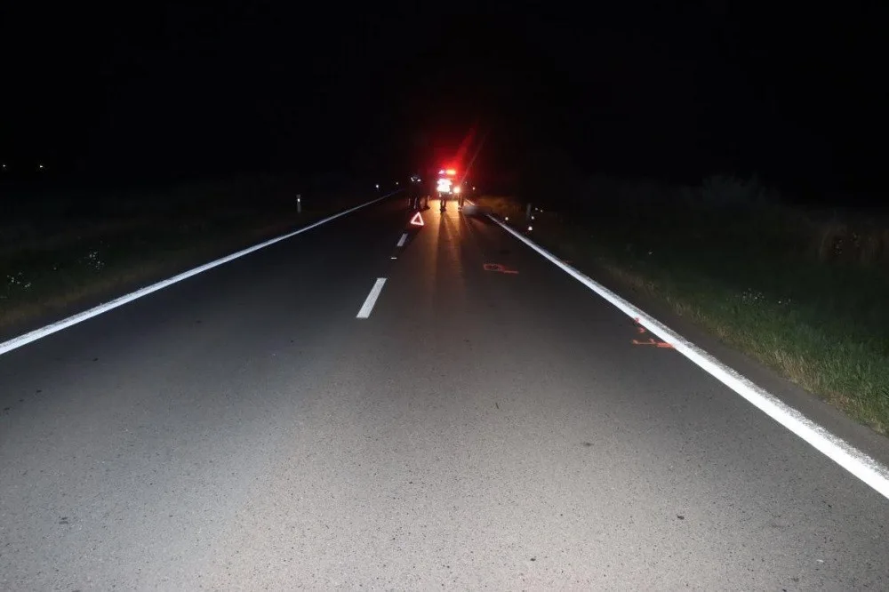 Dopravní nehoda na silnici II. třídy mezi obcemi Unčovice a Senice na Hané