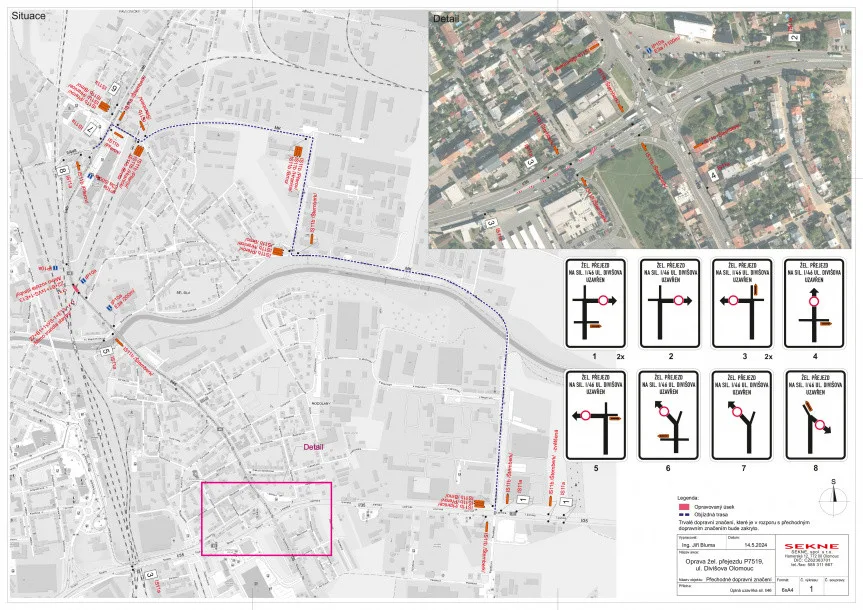 Jaké dopravní komplikace čekají v srpnu olomoucké řidiče? ŘSD plánuje několik oprav