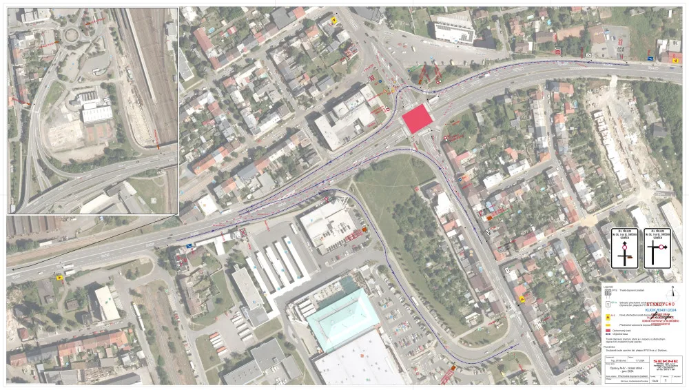 Komplikace v dopravě. Jednu z nejrušnějších křižovatek v Olomouci čeká o víkendu omezení