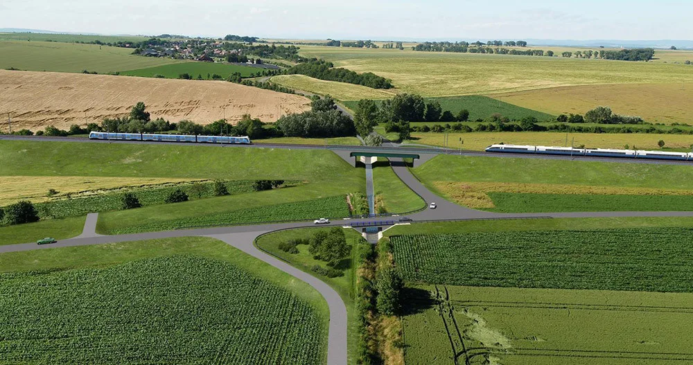 Vizualizace nové podoby úseku trati Přerov - Brno