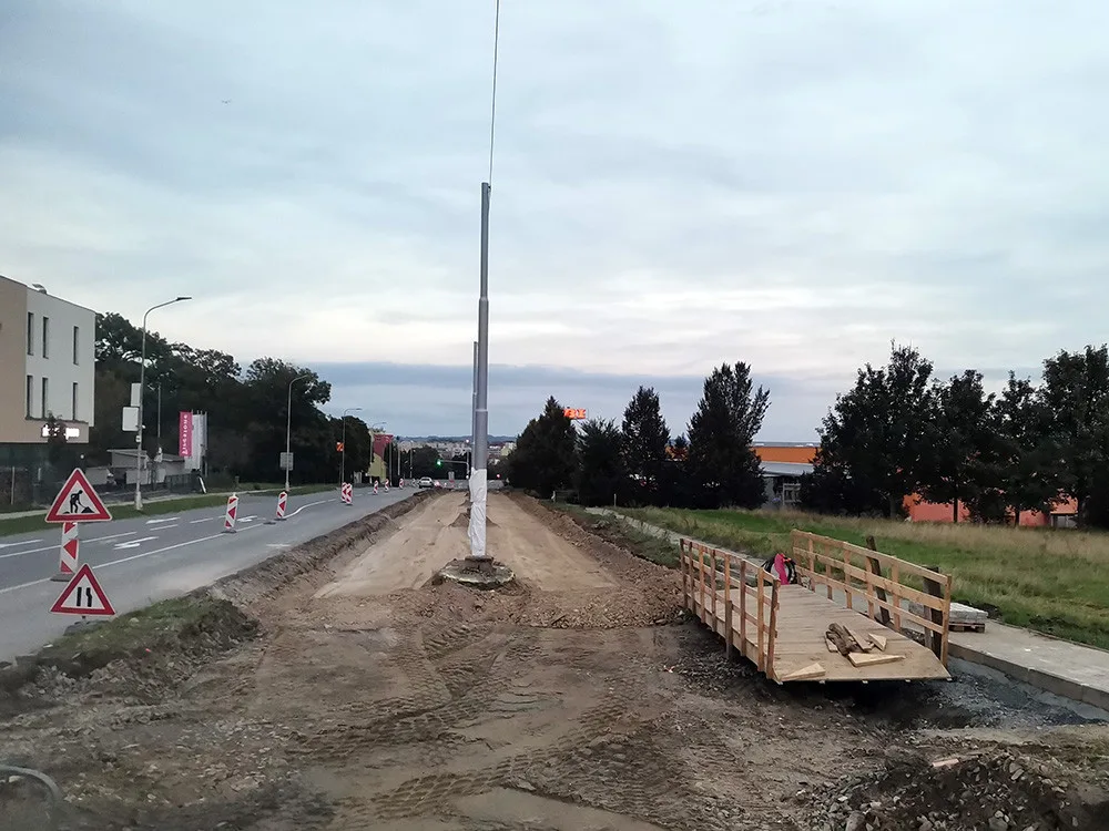 Modernizace tramvajové trati v Olomouci - ilustrační foto