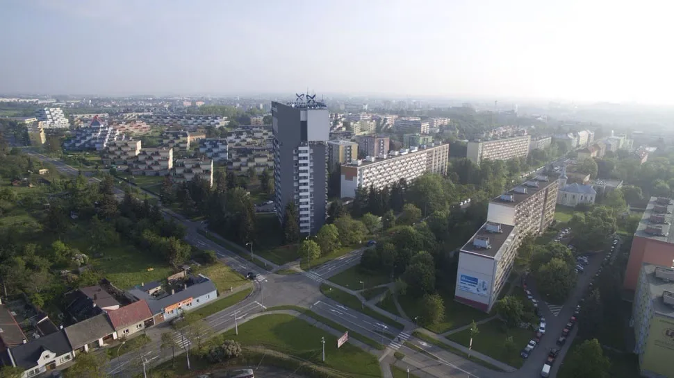 Křižovatka u vodojemu v Olomouci - ilustrační foto