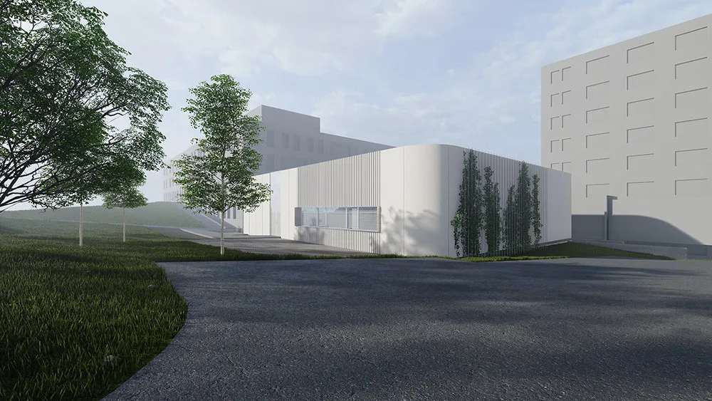 Vizualizace pavilonu D4 Fakultní nemocnice Olomouc