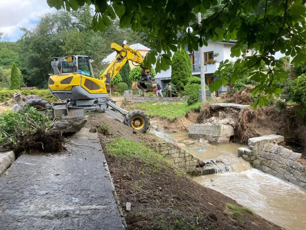 Po přívalových povodních na Přerovsku vodohospodáři začali připravovat opravy potoků. Škody jsou za 70 milionů