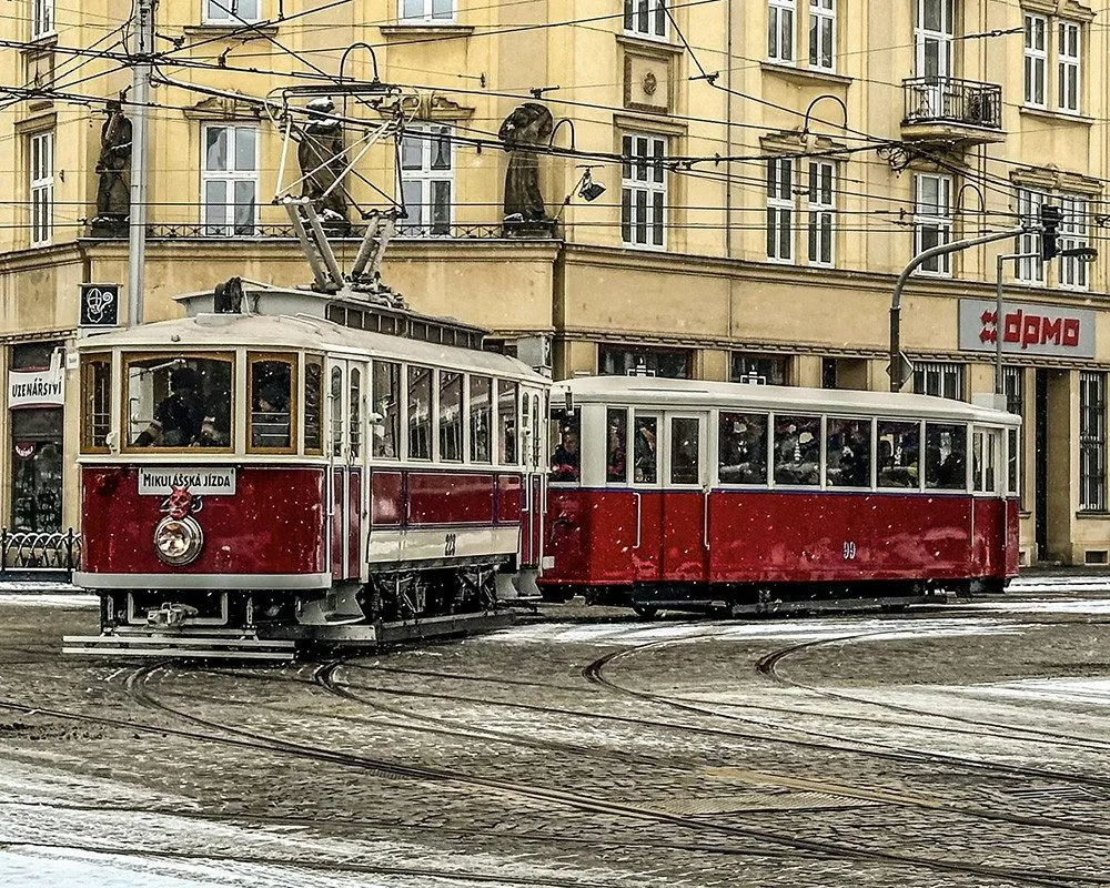 Mikulášská tramvaj v Olomouci