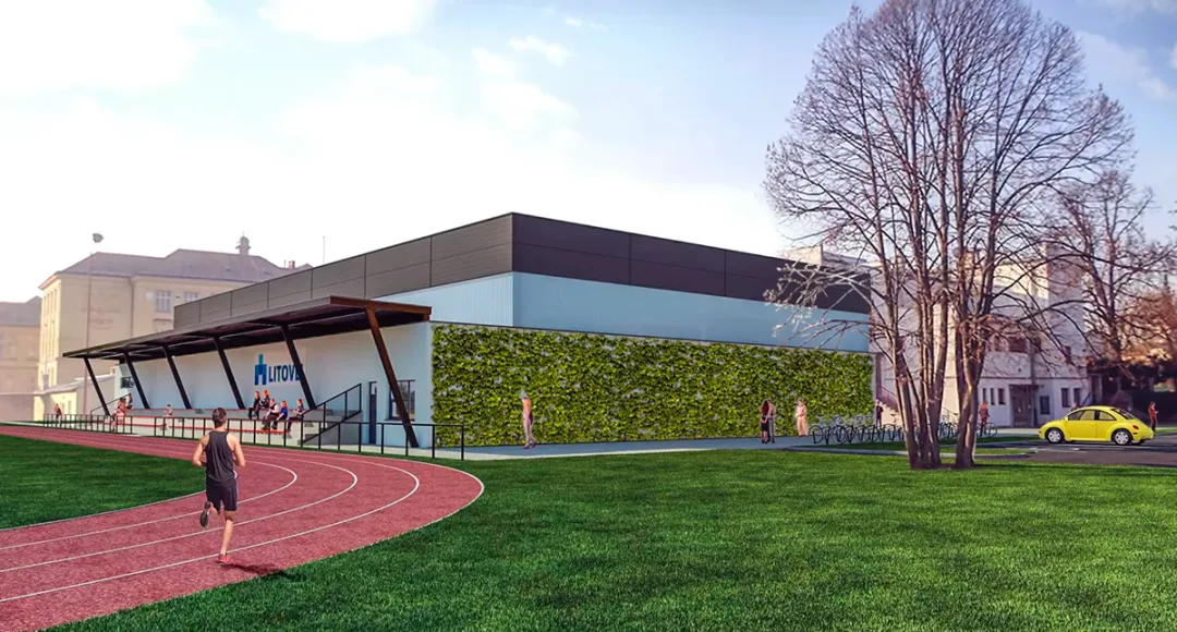Vizualizace nové sportovní haly v Litovli