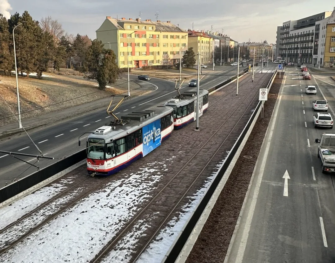 Po zmodernizované trati v Olomouci už sviští tramvaje. Město chystá další významné investice
