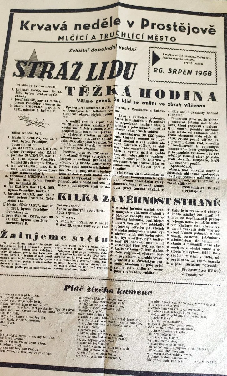 Urologové z Olomouce operovali pacienta postřeleného v roce 1968 sovětskými okupanty