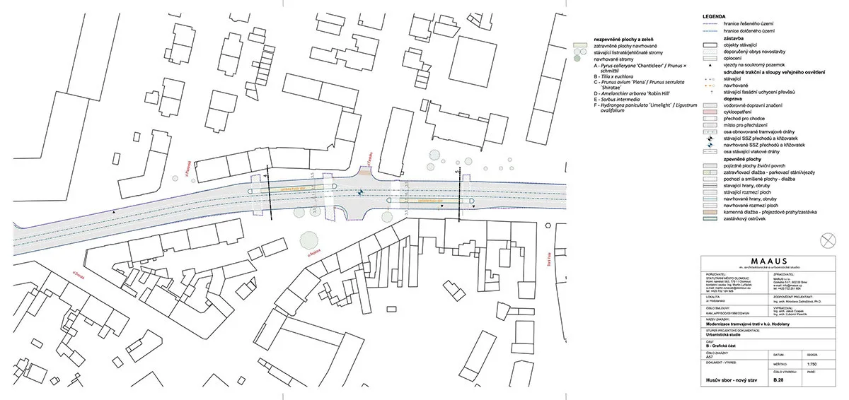 Urbanistická studie modernizace trati v Olomouci (úsek Autobusové nádraží – Pavlovičky)