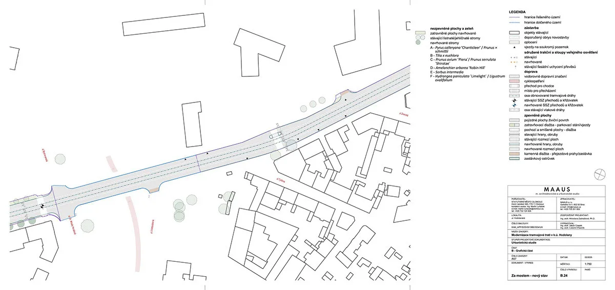 Urbanistická studie modernizace trati v Olomouci (úsek Autobusové nádraží – Pavlovičky)