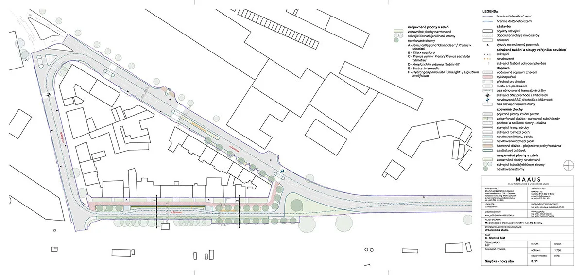 Urbanistická studie modernizace trati v Olomouci (úsek Autobusové nádraží – Pavlovičky)