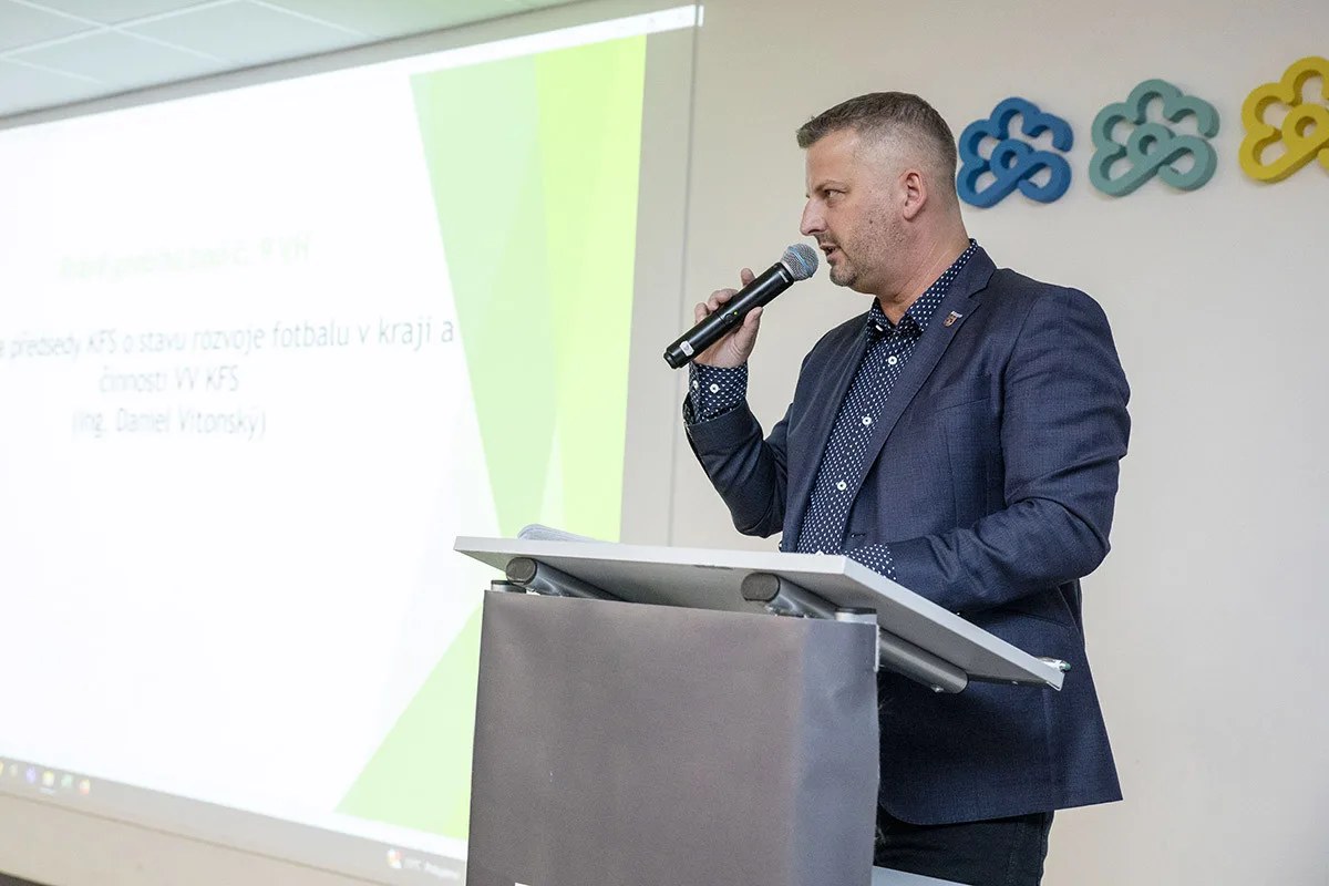 Předseda Výkonného výboru Olomouckého krajského fotbalového svazu Daniel Vitonský