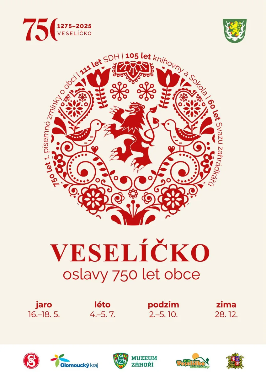 TIP NA VÍKEND: Veselíčko slaví 750 let. Chystá výstavy, křest nové knihy o historii i koncerty