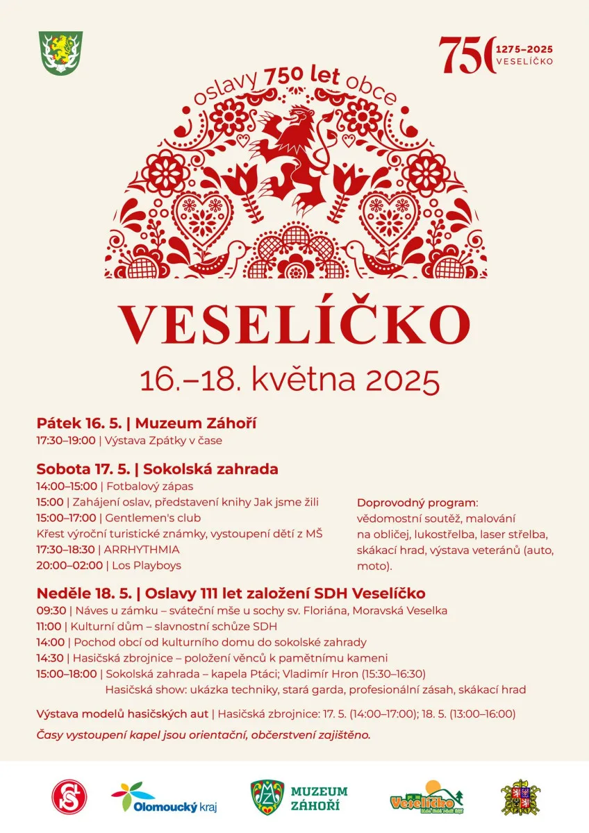 TIP NA VÍKEND: Veselíčko slaví 750 let. Chystá výstavy, křest nové knihy o historii i koncerty