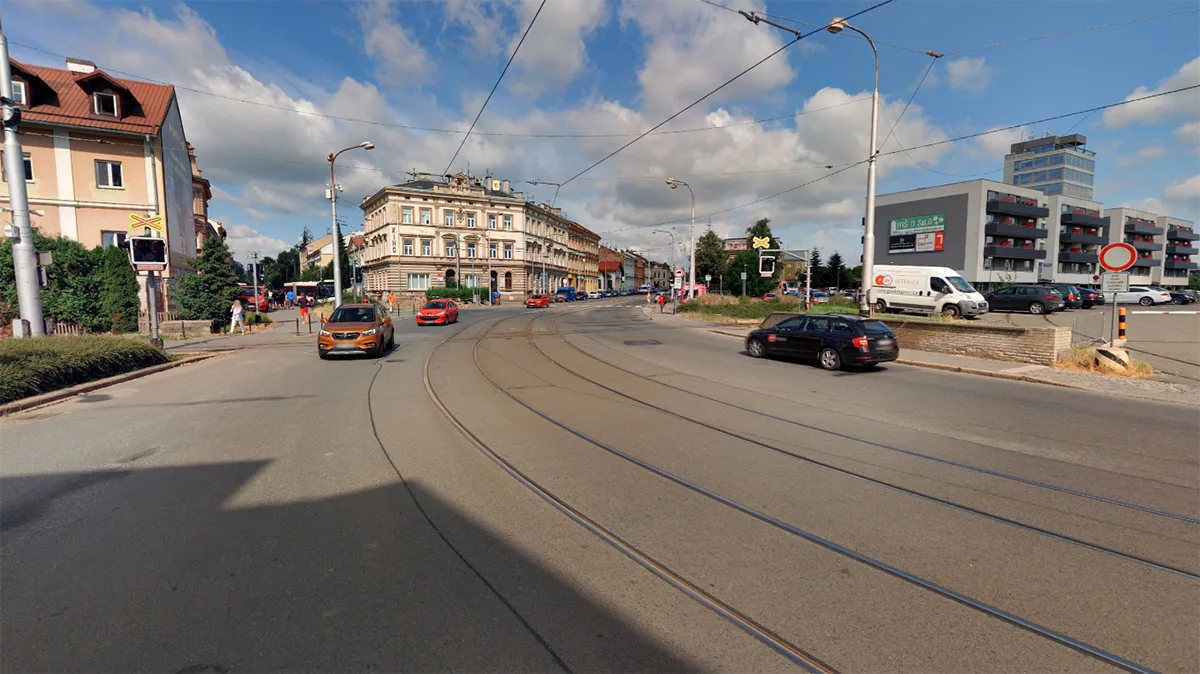 Na pomezí ulic Palackého a Litovelská proběhne rozsáhlá rekonstrukce kolejí a další infrastruktury