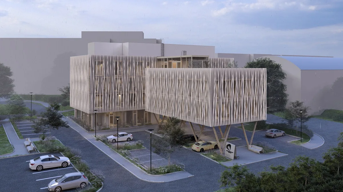 Vizualizace nové podoby pavilonu WA - ředitelství FN Olomouc