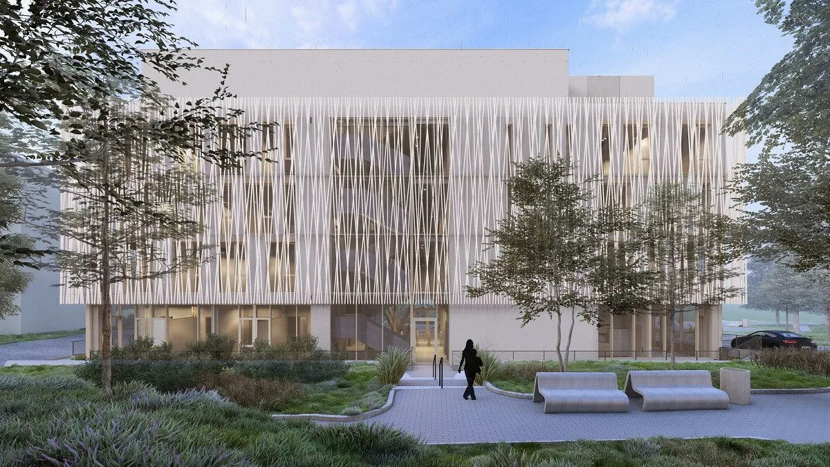 Vizualizace nové podoby pavilonu WA - ředitelství FN Olomouc