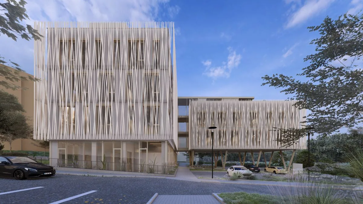 Vizualizace nové podoby pavilonu WA - ředitelství FN Olomouc