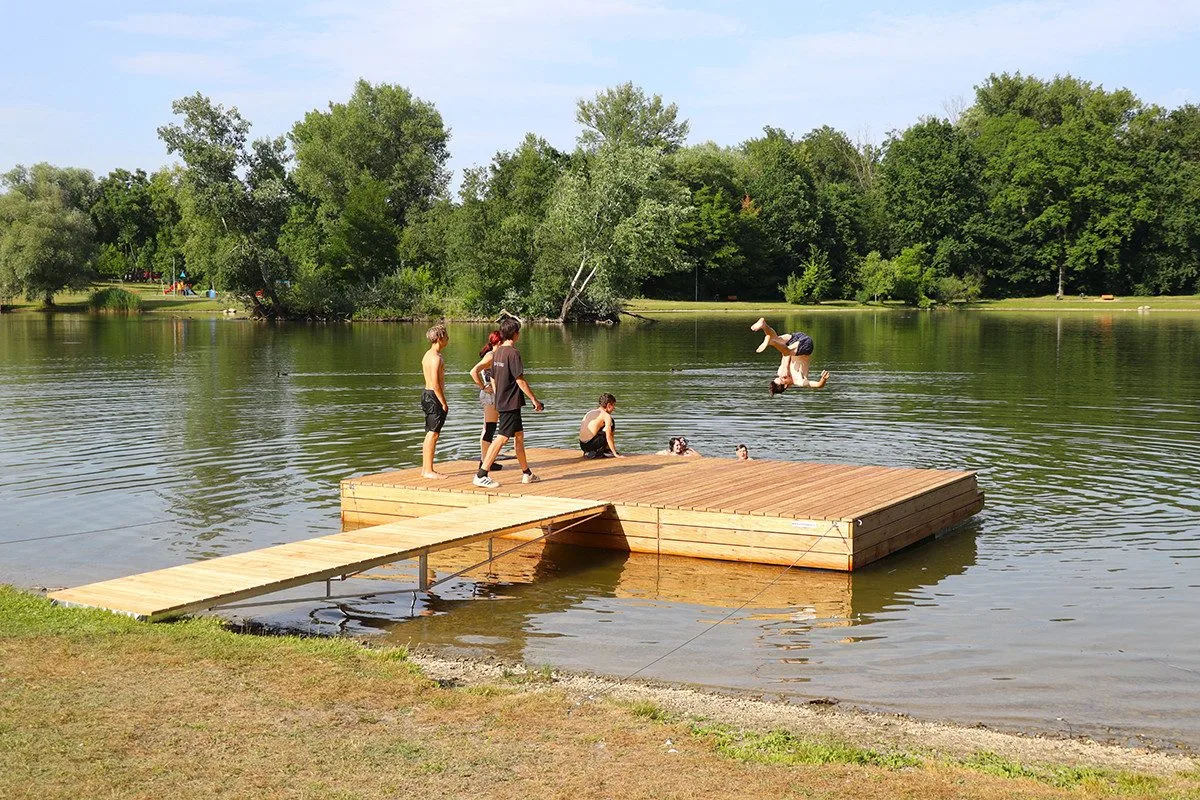 Nové molo na přerovské Laguně