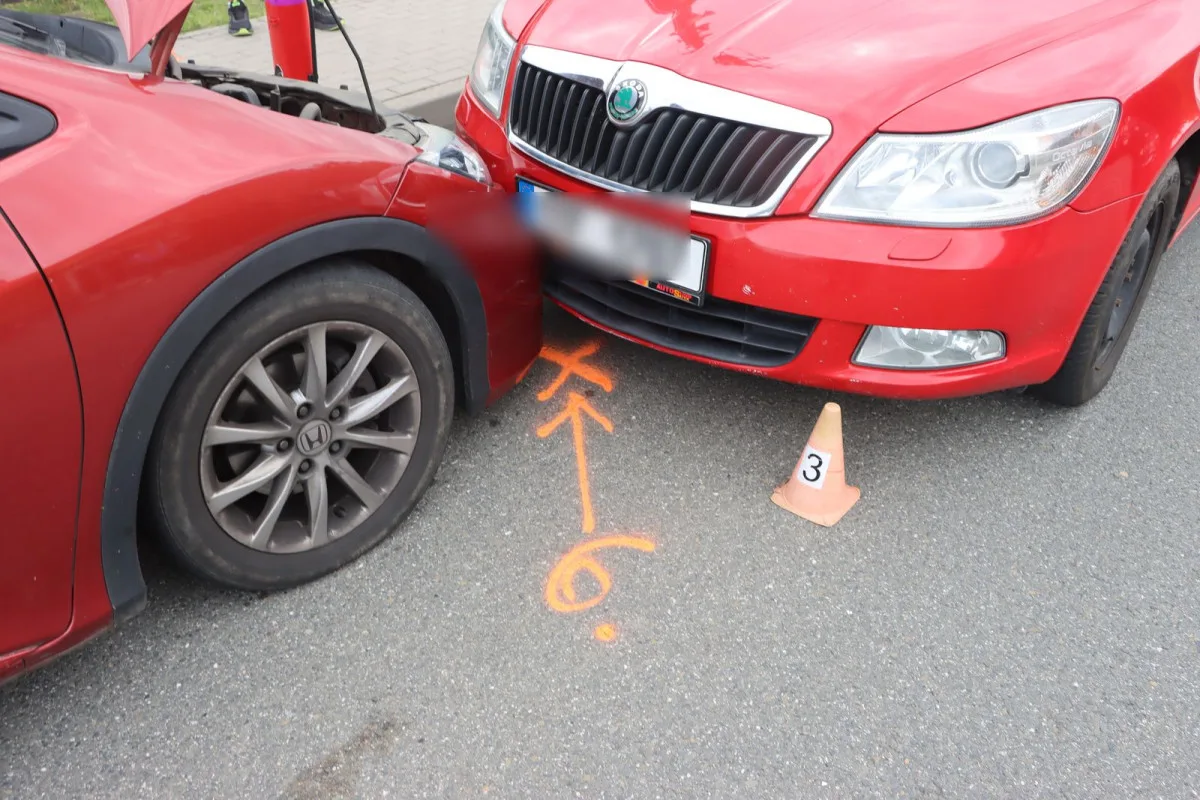 Moucha otravovala řidič, až se v Pňovicích srazil se dvěma vozy. Škoda je 300 tisíc korun