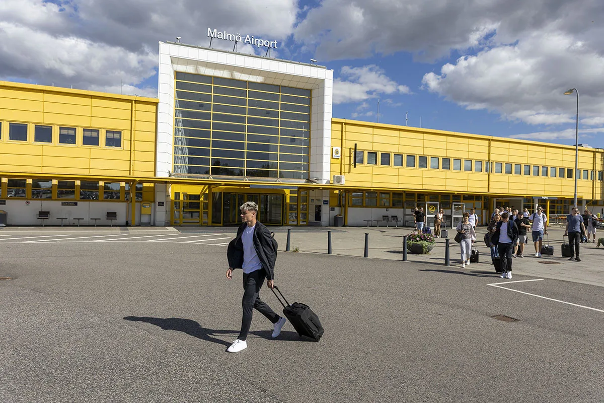 Tým Sigmy u letiště v Malmö