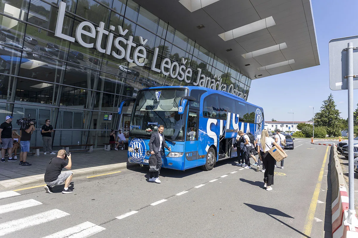 Autobus Sigmy na ostravském letišti