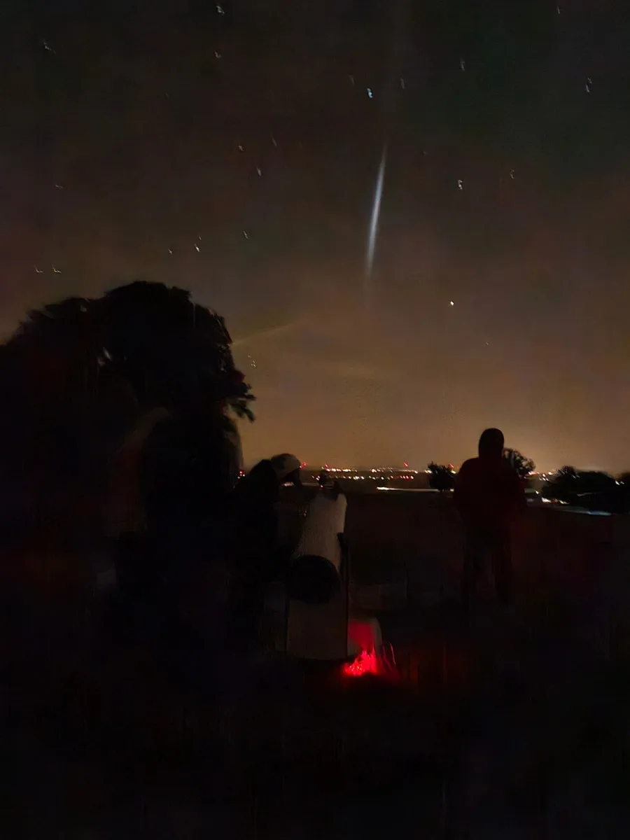 Světelná čára na noční obloze překvapila nejen na Hané. Na nebi zářilo palivo z rakety