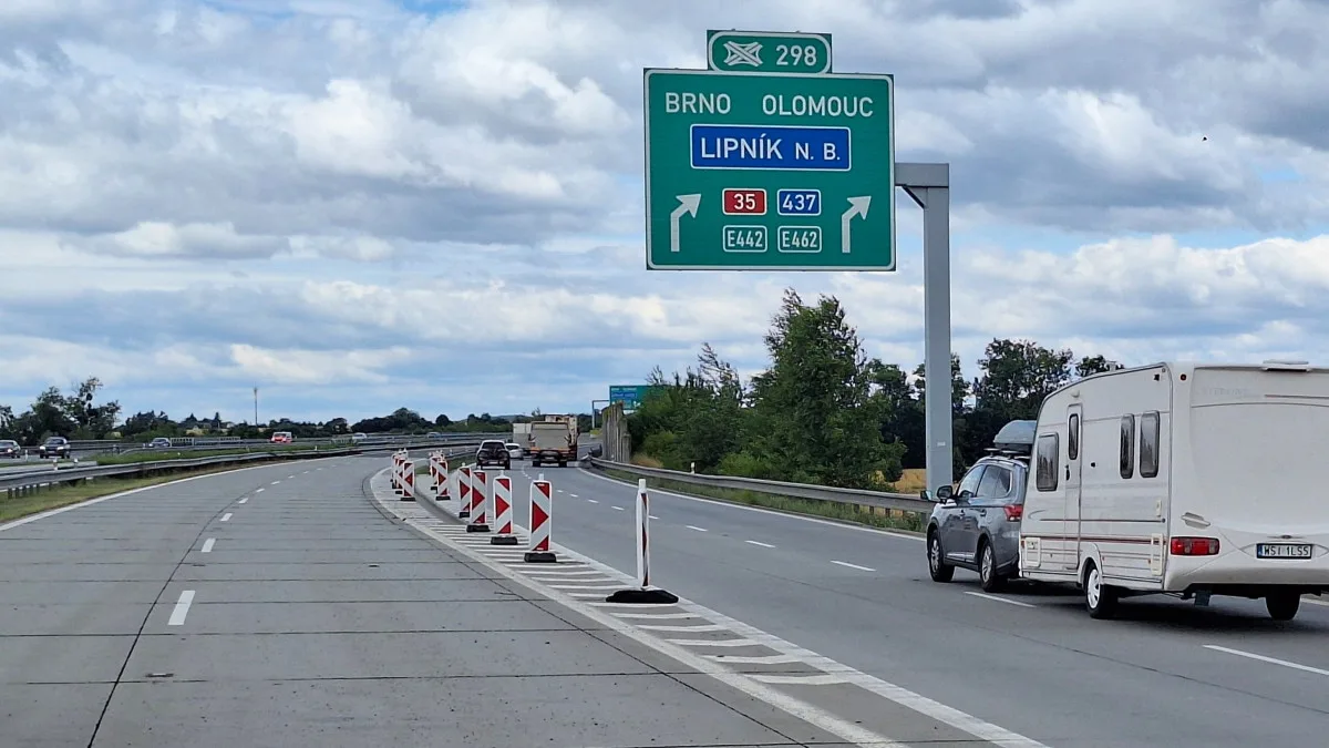 Řidiči pozor! Začínají opravy D1 u Lipníku nad Bečvou