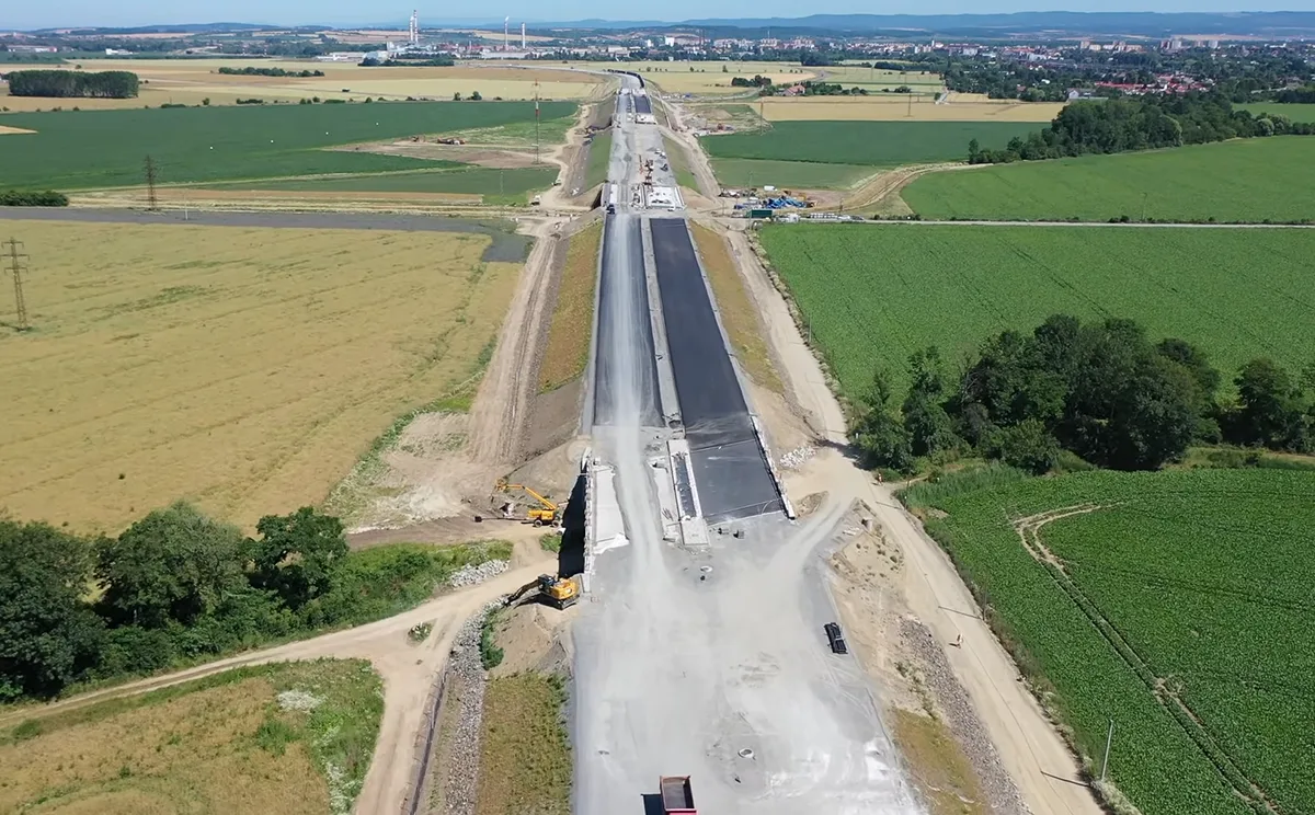 Stavební objekt 204 - most přes Mlýnský náhon na budoucí D1 Říkovice-Přerov