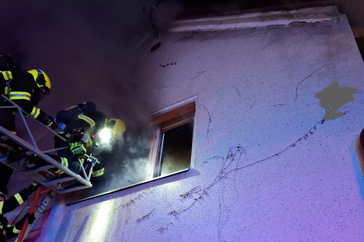 Požár domu v Července