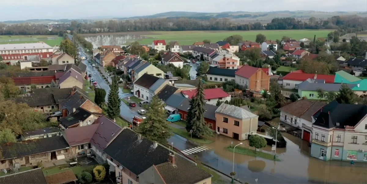 Záplavy v Brodku u Přerova v roce 2020