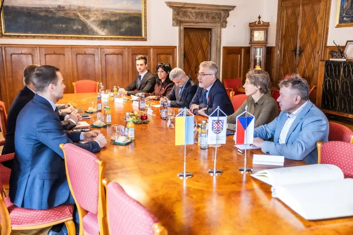 Oficiální návštěva ukrajinského velvyslance na olomoucké radnici