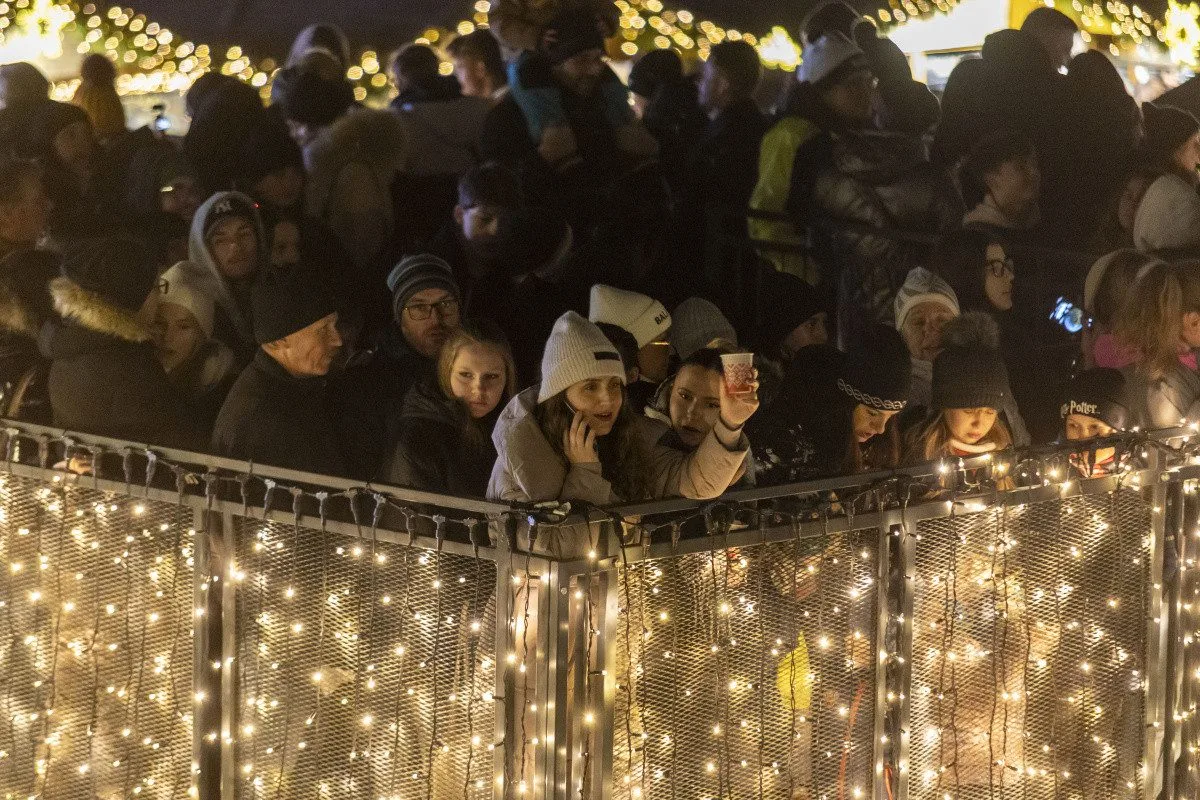 FOTO, VIDEO: V Olomouci se rozzářil vánoční strom Štědřínek