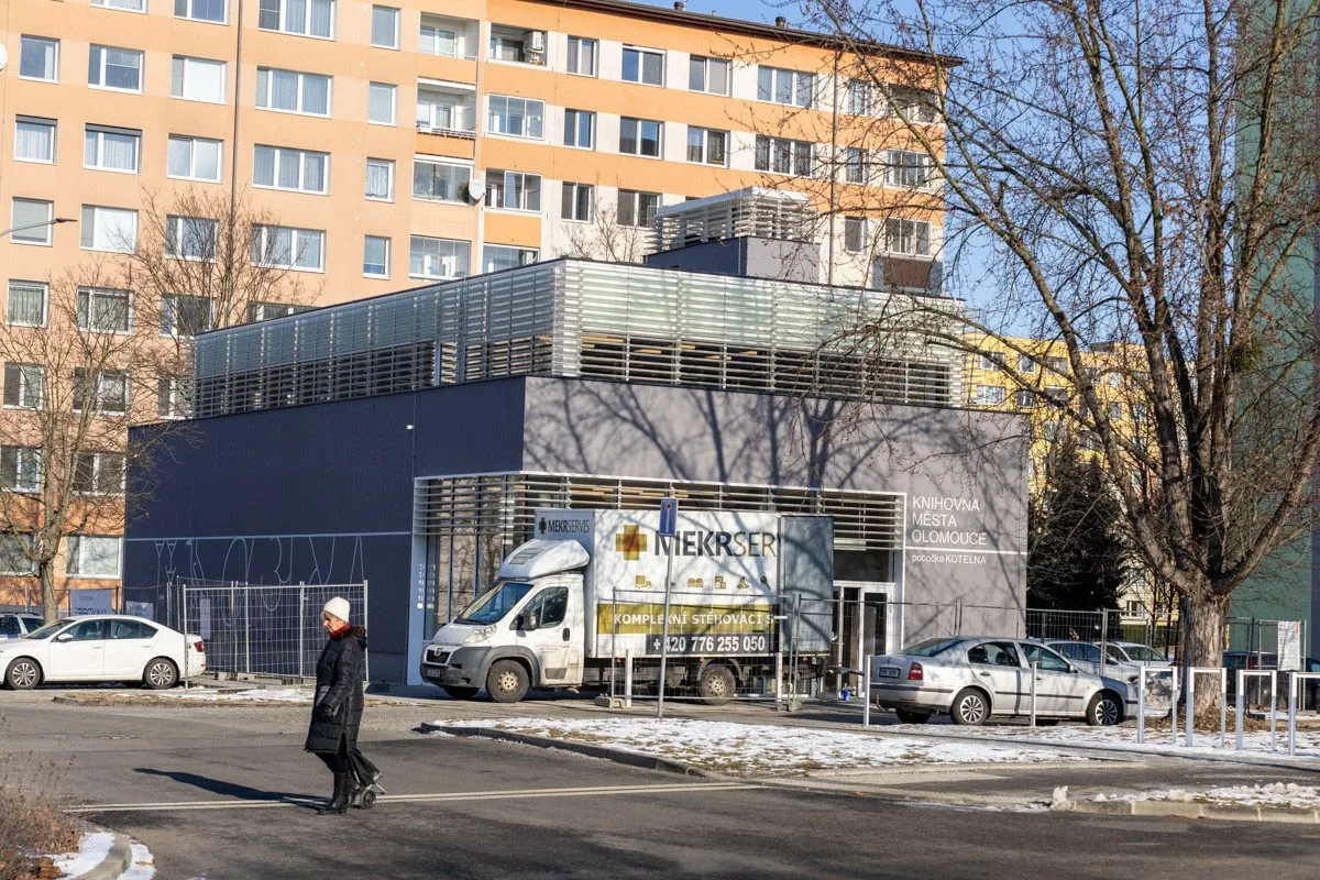 Nová pobočka knihovny, která nahradila kotelnu v Trnkově ulici