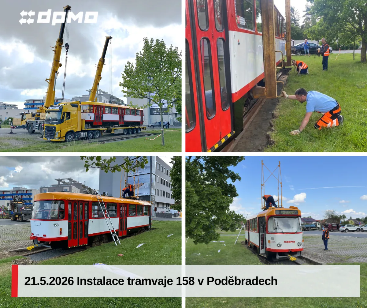 Příběh jako z filmové povídky: tramvaj z Olomouce putovala do Poděbrad, čeká ji proměna