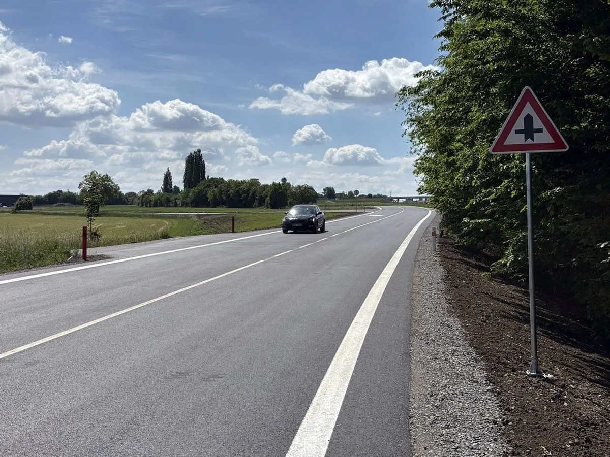 Nová křižovatka u Křelova-Břuchotína