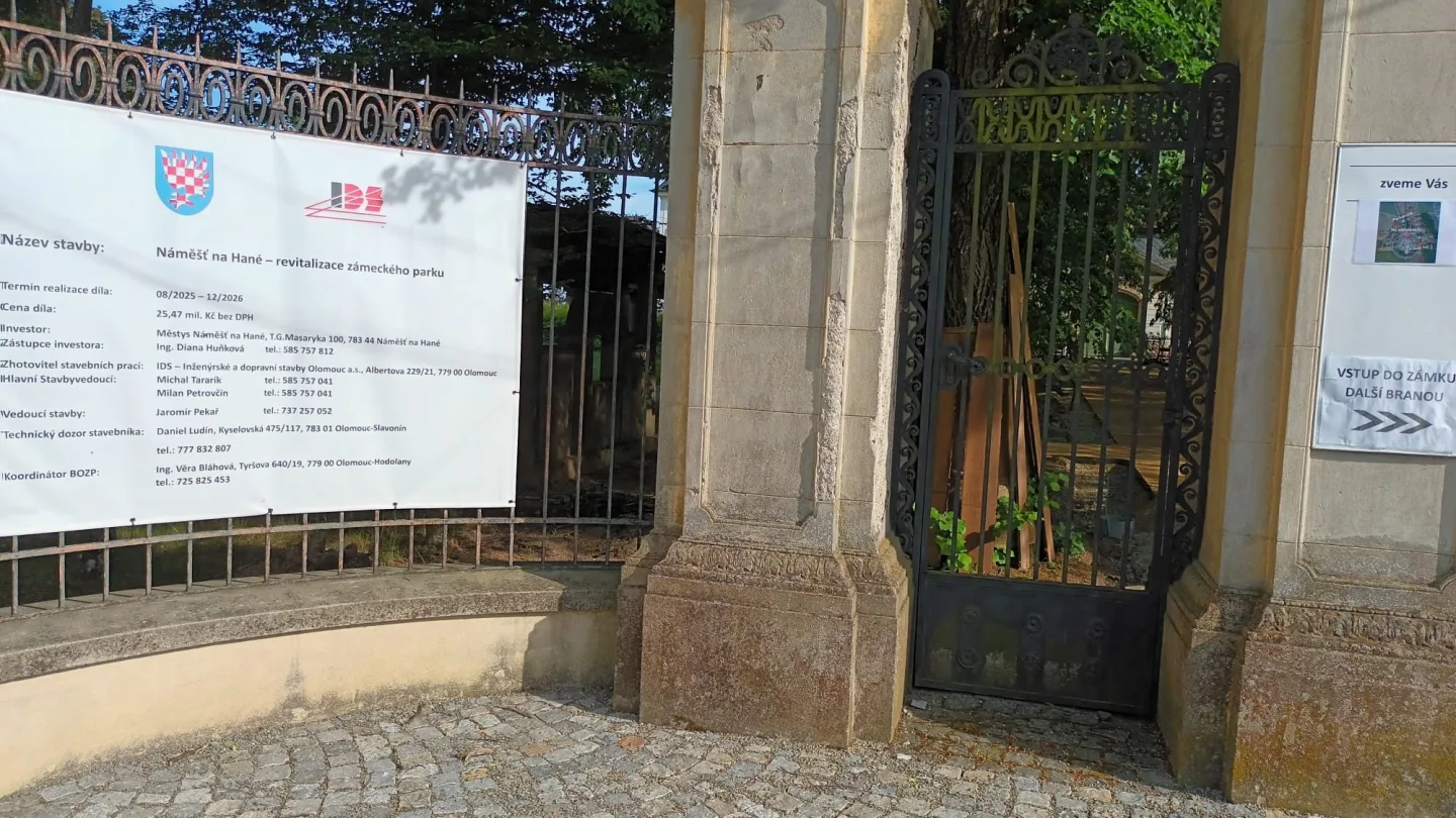 Obnova parku v Náměšti na Hané za 25 milionů. Areál se vrací do podoby 30. let minulého století
