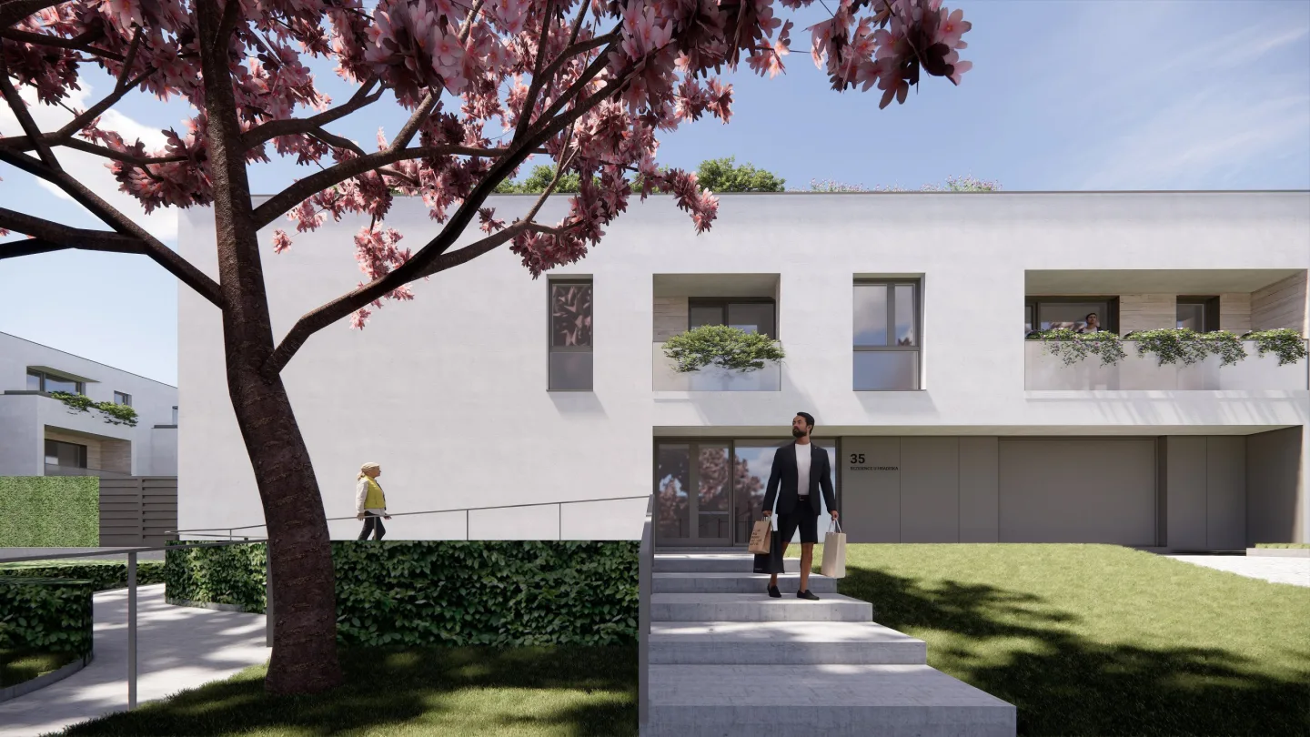 Vizualizace rezidenčního projektu u areálu firmy Czech-Gen v Olomouci-Černovíře