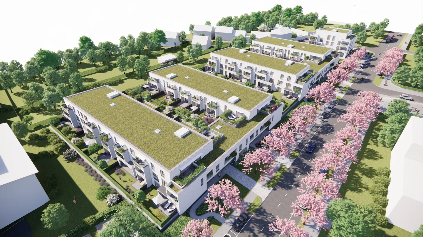 Vizualizace rezidenčního projektu u areálu firmy Czech-Gen v Olomouci-Černovíře