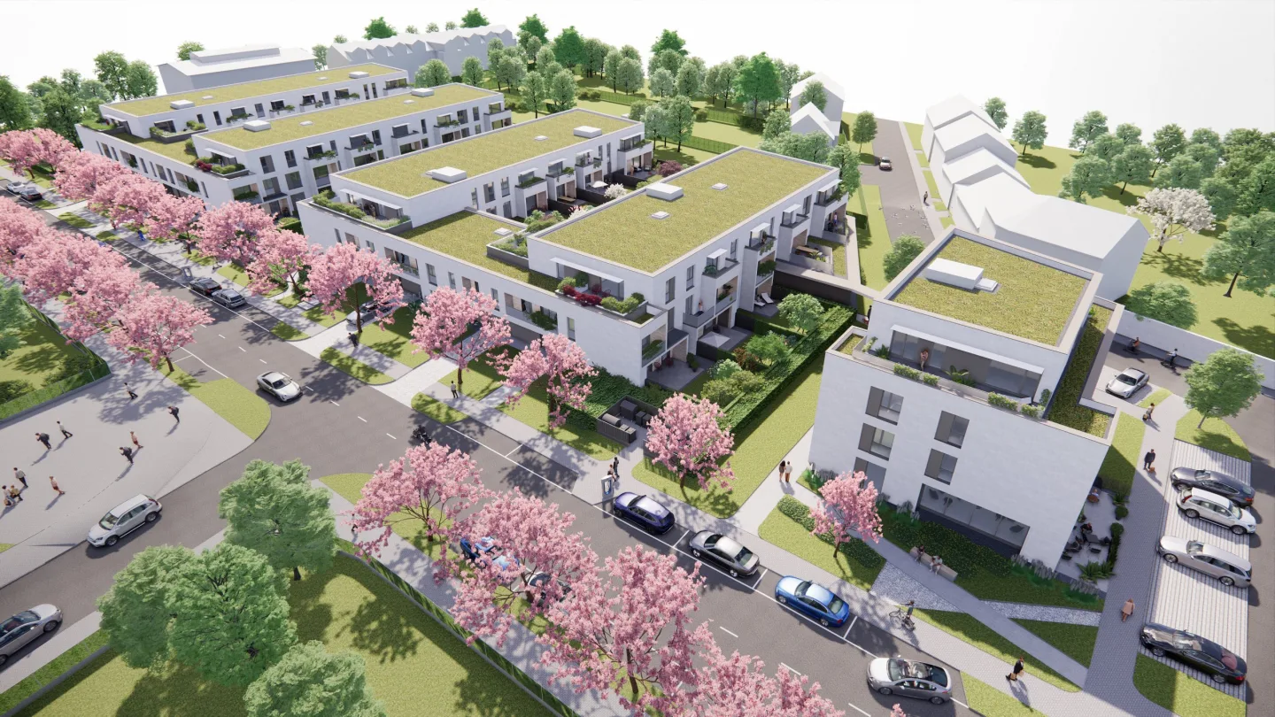 Vizualizace rezidenčního projektu u areálu firmy Czech-Gen v Olomouci-Černovíře