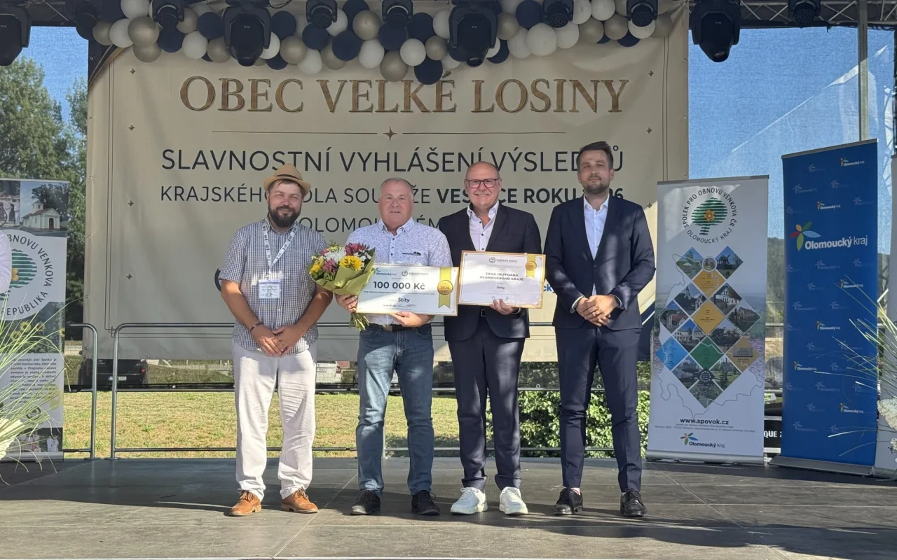 Vesnicí roku jsou Velké Losiny. Ocenění putuje i do Bělkovic-Lašťan a Štítů