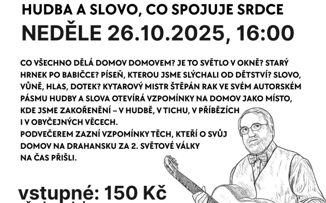 Koncert Štěpána Raka - DOMOV MŮJ