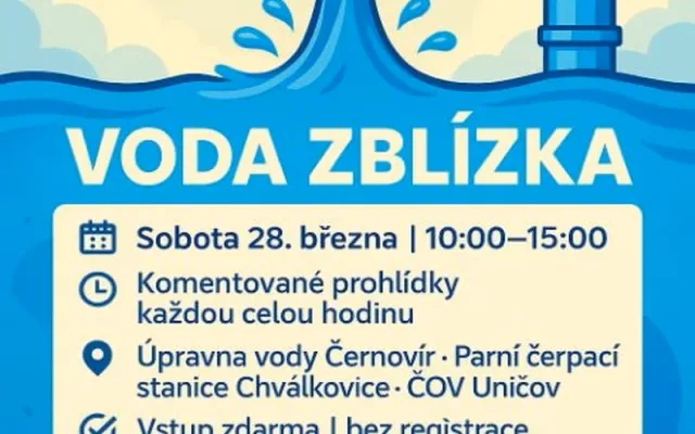 Den otevřených dveří: voda zblízka