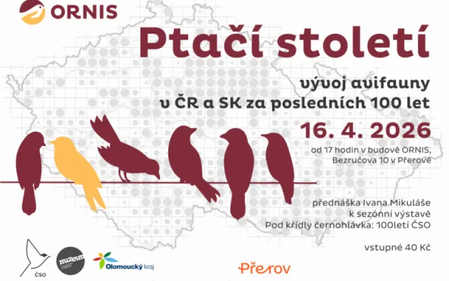 Ptačí století - vývoj Avifauny v ČR a SR za posledních 100 let