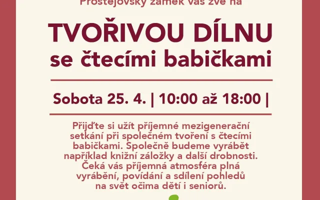 Tvořivá dílna se Čtecími babičkami