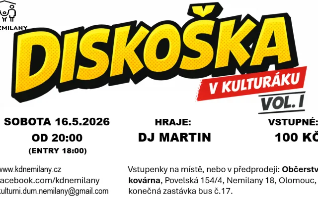 Diskoška v kulturáku VOL.I