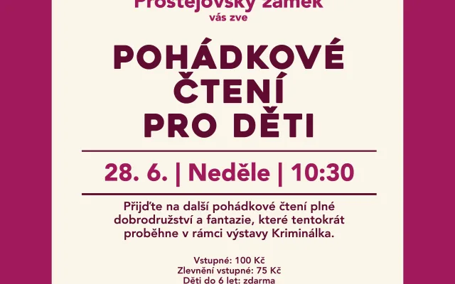 Pohádkové čtení pro děti
