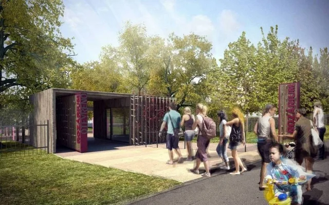 Vizualizace nové podoby olomouckého rozária -Autor: Atelier zahradní a krajinářské architektury Zdeněk Sendler