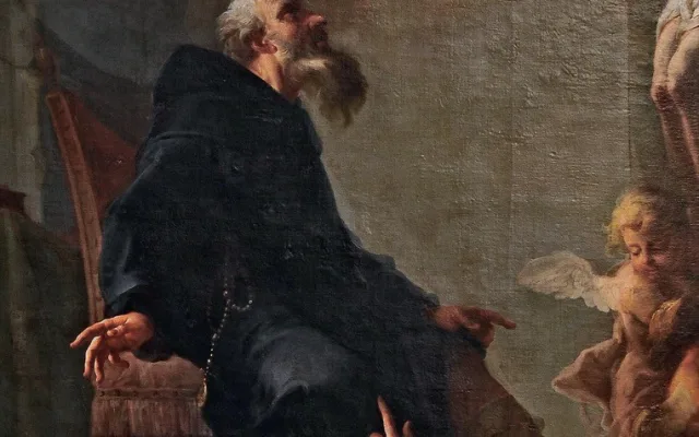 Sv. Peregrin (ústřední výjev), 1755–1760, Brno, farní kostel sv. Jakuba Většího